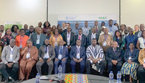 Dignitaries and delegates at the regional consultation on Opportunity Crops in Africa