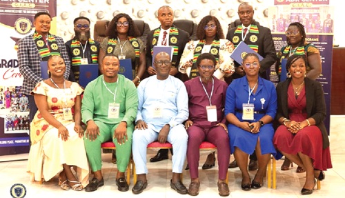 Some of the graduates and invited guests at the ceremony 
