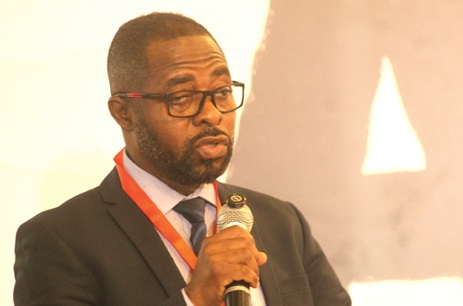 Dr. Chris Opoku Fofie, Deputy Director of the Family Health Division at Ghana Health Service, delivering a statement. Picture: ESTHER ADJORKOR ADJEI 