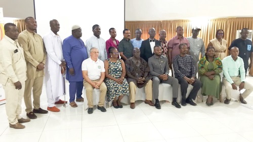 Dignitaries and board members after the inauguration