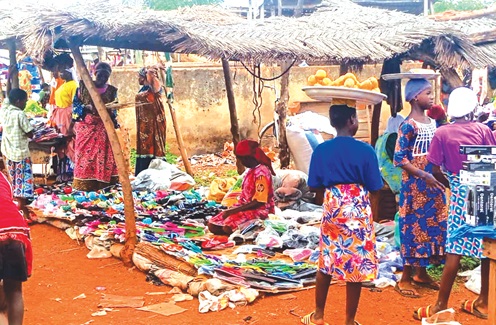 It is either dusty or muddy in the market