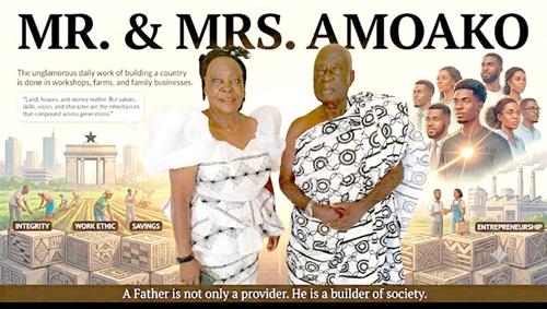 Mr Amoako and his wife