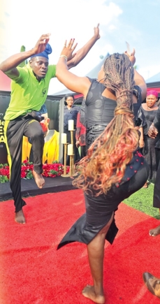 Gokta dance being performed at a funeral