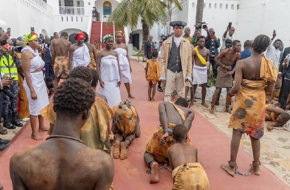 The director used a cast of more than 100 performers