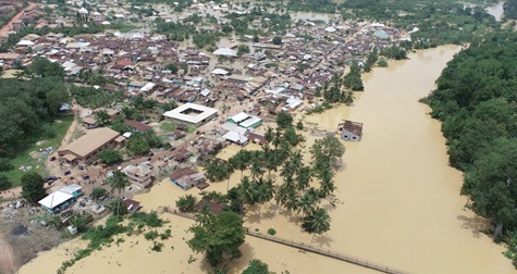 The submerged Samreboi township 