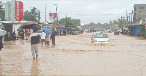 The floods disrupted socio-economic activities