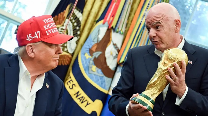 US President Donald Trump and Fifa counterpart Gianni Infantino have forged a close relationship