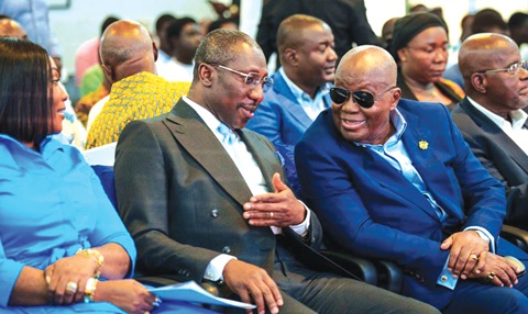 Former President Nana Addo Dankwa Akufo-Addo (2nd from right) with Alexander Afenyo-Markin (2nd from left) Former President Nana Addo Dankwa Akufo-Addo (2nd from right) with Alexander Afenyo-Markin (2nd from left)