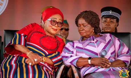 Prof. Naana Jane Opoku-Agyemang (right), Vice-President, in a chat with Lordina Mahama, the First Lady Prof. Naana Jane Opoku-Agyemang (right), Vice-President, in a chat with Lordina Mahama, the First Lady