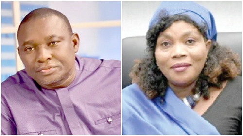 Solomon Owusu — Director of Communications, UP, Janet Asana Nabla — Chairperson, PNP