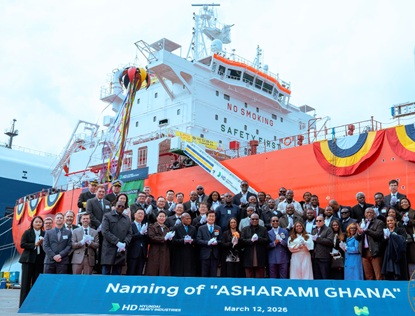 President commissions LPG vessel in South Korea.... to boost energy security 