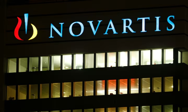 The logo of Swiss drugmaker Novartis AG is seen at its headquarters in Basel, Switzerland January 25, 2017. REUTERS/Arnd Wiegmann