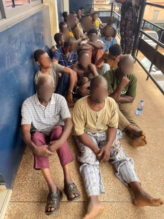 Joint security operation nets 24 suspects, weapons haul in Sampa