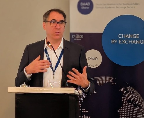 Dr Kai Sick, Secretary General of DAAD speaking at the event