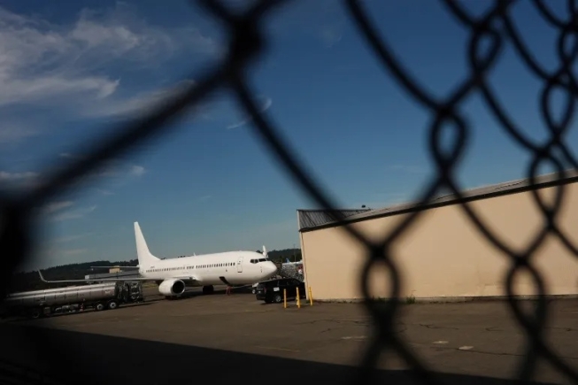 Senate Democrats in the US have estimated that the Trump administration has spent $40m on deals for third-country deportations [Lindsey Wasson/AP Photo]