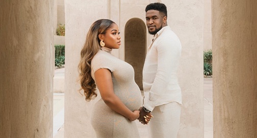 (VIDE0) She’s here – Veekee James, husband welcome baby girl