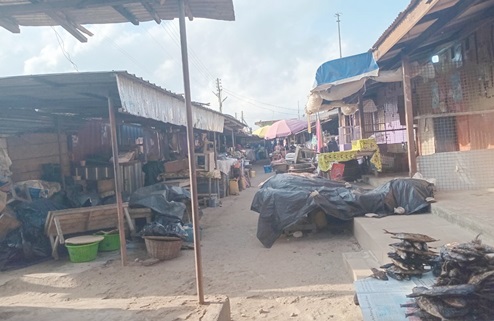 Abura Market in Cape Coast at 7:45am on Thursday