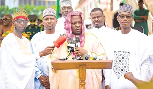 Dr Frank Amoakohene, Ashanti Regional Minister, addressing the Muslims at the Kumasi Central Mosque Dr Frank Amoakohene, Ashanti Regional Minister, addressing the Muslims at the Kumasi Central Mosque