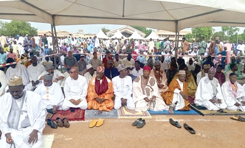 Section of the congregants in Tamale