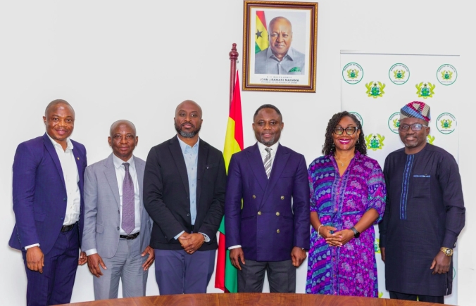FP Team with Minister of Health, Honorable Kwabena Mintah Akandoh and Chief Director, Mr. Desmond Boateng