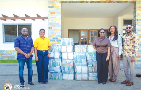 Fon Group donates 6,000 exercise books to GETFund for basic schools