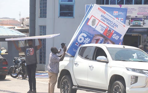 Some patrons at the stadium to mount billboards  of their candidates.