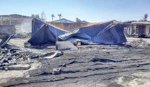 Fire razes warehouses and wooden structures in Accra’s North Industrial Area
