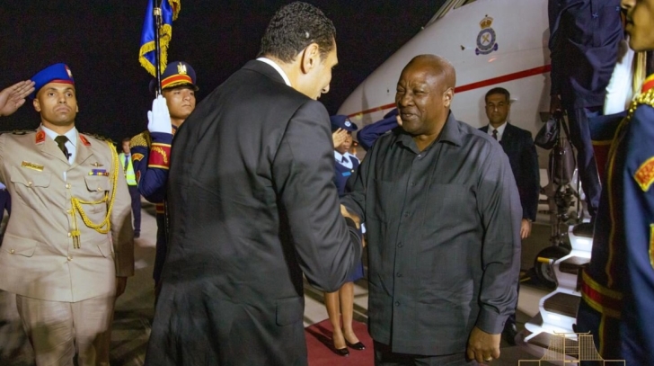 President Mahama in Egypt for AU Mid-Year Summit
