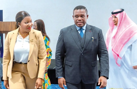 Justina Nelson (left), Chief Executive Officer, MIIF, in a chat with Samuel Nartey George, Minister of Communication, Digital Technology and Innovations, during the event Justina Nelson (left), Chief Executive Officer, MIIF, in a chat with Samuel Nartey George, Minister of Communication, Digital Technology and Innovations, during the event