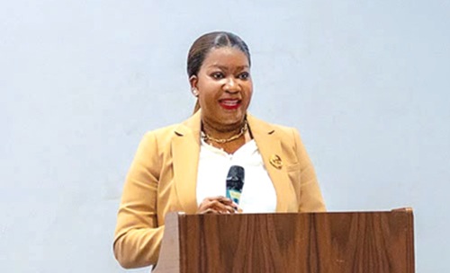 Justina Nelson, Chief Executive Officer, MIIF, speaking at the event