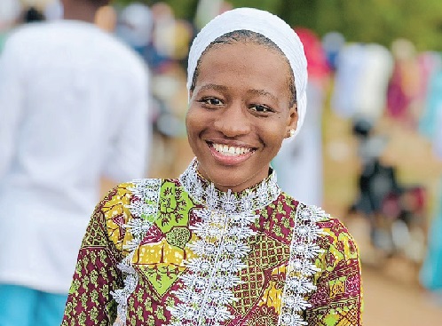 Hamdia Issahaku is now putting her training into practice through her national service at the Tema General Hospital