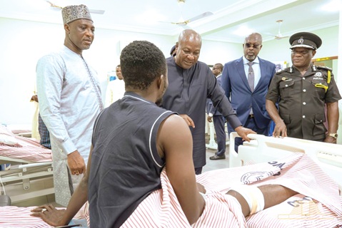 Ghana safer now than before - President Mahama at inauguration of 85-bed Police Hospital block