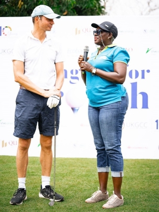 Adjoba Kyiamah and Deputy UK High Commissioner