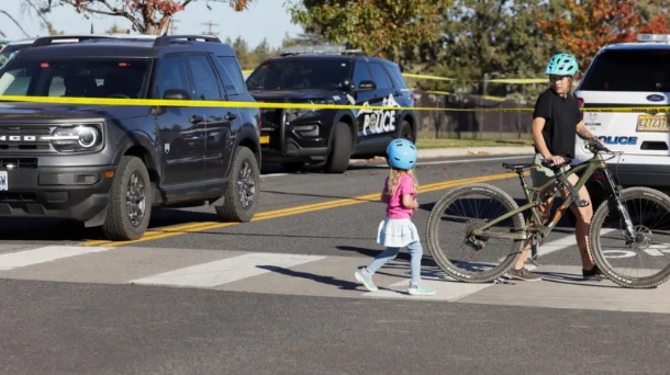 Children aged 5, 8 and 11 killed in US school shooting before suspect shot by bystander