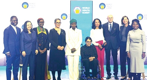  Kwabena Mintah Akandoh (left), Ghana's Minister of Health, with some of the dignitaries at the summit