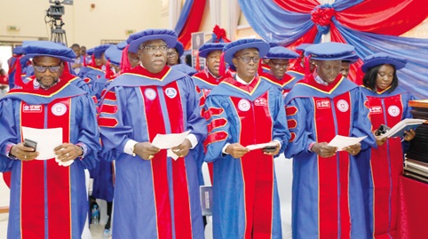 Fellows of the Institute of Project Management Professionals being inducted into the institute Picture: ELVIS NII NOI DOWUONA 