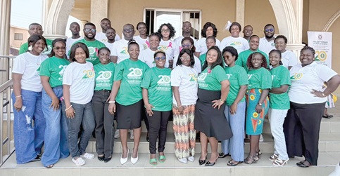 Members of the Young Adults Fellowship after the launch.