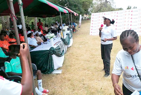 Rita Amparbin, Director of Communications and Corporate Affairs, NCCE, speaking at the event