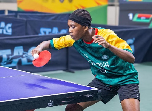Joanita Borteye in action