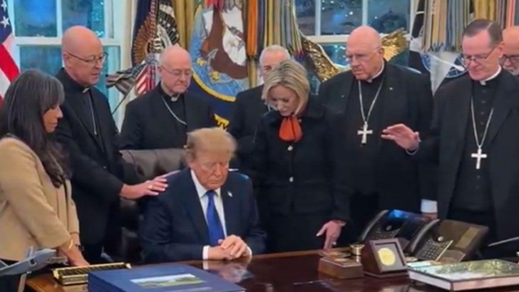 Catholic bishops say White House exploited prayer with Trump