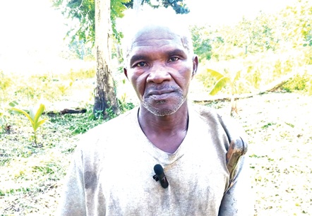 Kwame Afriyie, 52-year-old maize farmer, sharing his frustration to the Daily Graphic