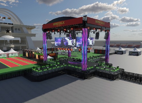 An artist’s impression of the Black Star Square in Accra, where the event will be held