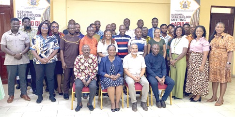 Mrs Grace Ama Issahaque (seated, 2nd from left) and participants after the workshop