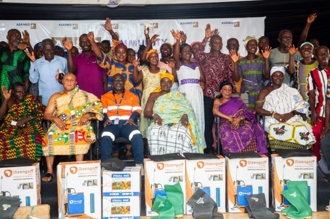 Asanko Gold supports 80 farmers with agricultural inputs