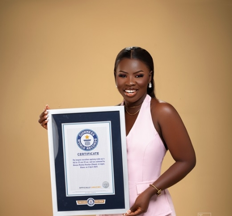 1,000 faces, one lesson  —Roselyn Akosua  Mantey on next world record