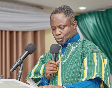 Kwabena Mintah Akand­oh, the Minister of Health, speaking at the Conference in Bolgatanga