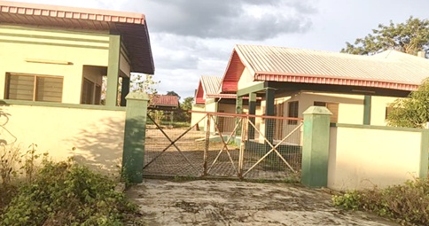 Front view of left-to-rot Kpandai 1D1F Cassava Processing Factory under the Rural Enterprises  Programme of the Ministry of Trade and Industry