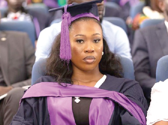 Nancy graduated with the highest grade point in the university