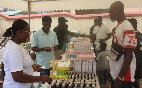 Residents taking their medications Residents taking their medications