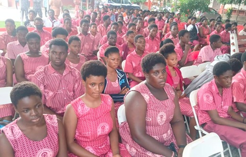 A section of the students at the meeting